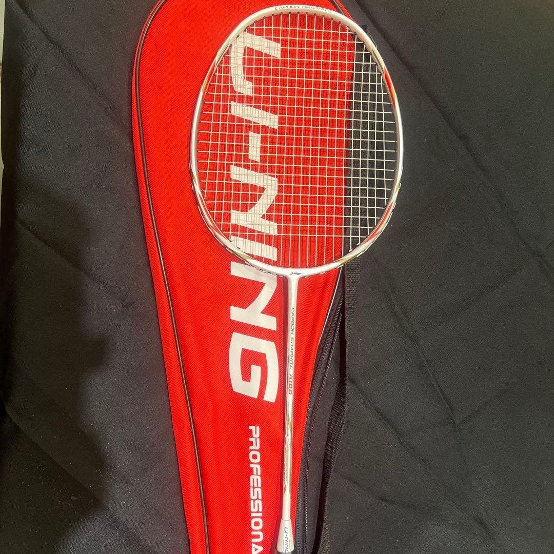 丁文重 専用LI-NING 碳纖維バドミントンラケット ケース付き