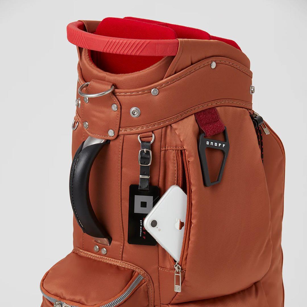 【新品】オノフ　キャディバッグ　テラコッタ　Caddie Bag OB0424