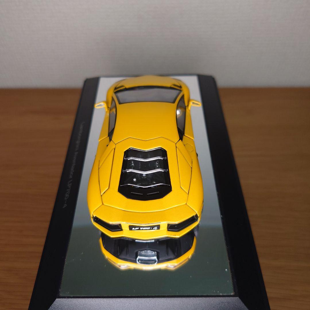 限定品　1/43 オートアート ランボルギーニ アヴェンタドール イエロー