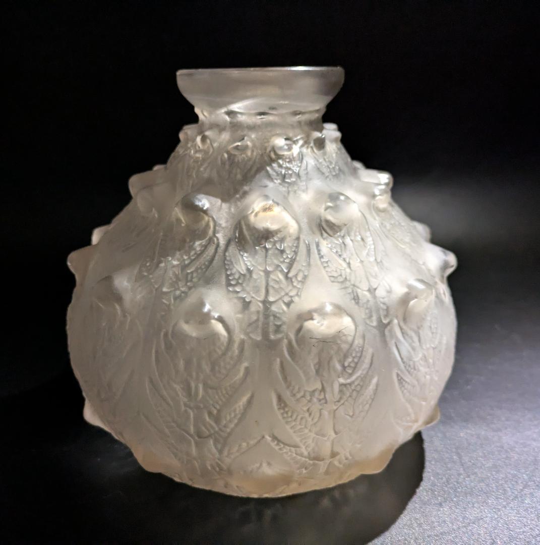 希少な出品★ルネ・ラリック フジェール 1913 初期作品 花瓶 16cm