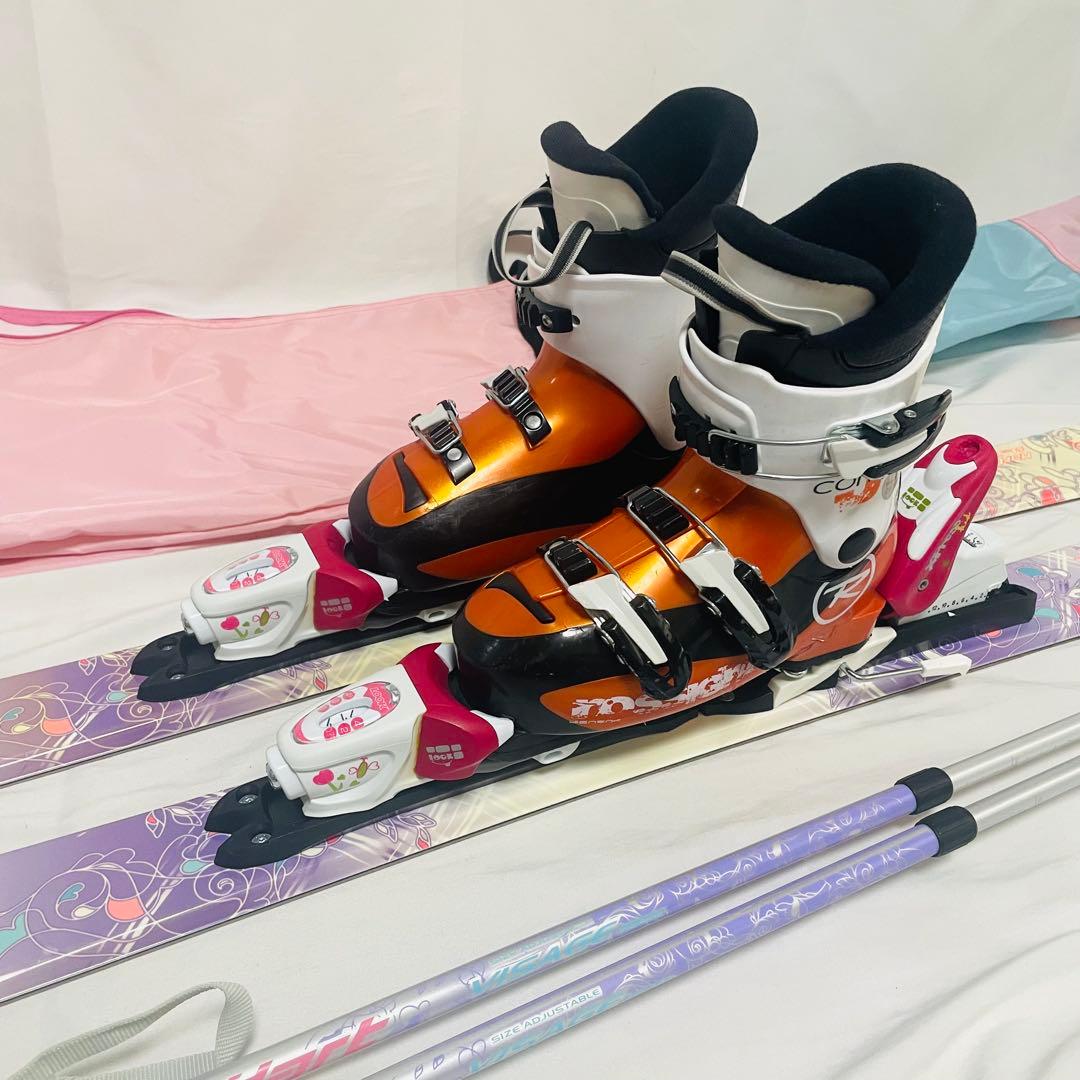 HART ROCKER ハート ロッカー130cm スキー ブーツ ストック付き