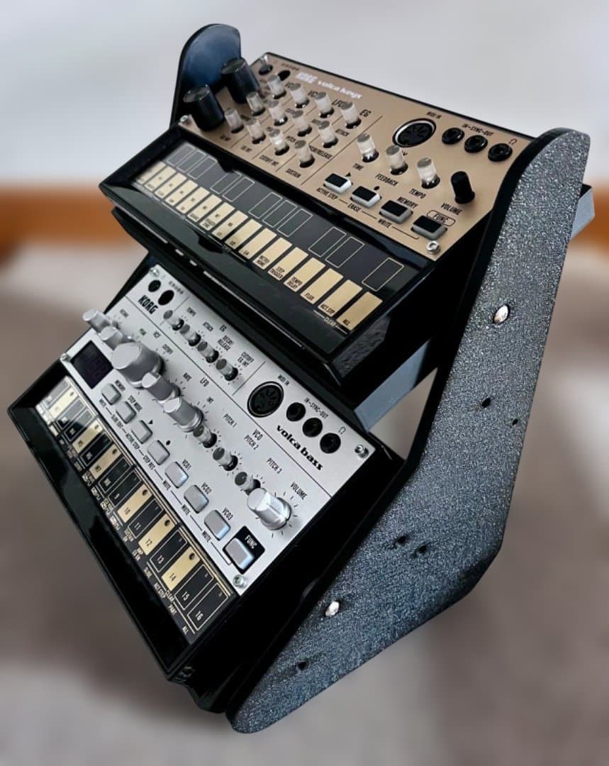 KORG VOLCA KEYS & VOLCA BASS セット・スタンド付属