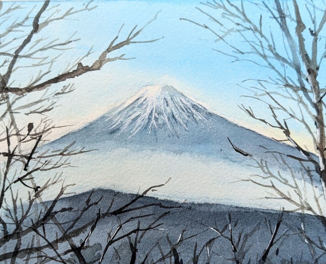 額縁に入れて koko様 《 富士山 三ッ峠より 》