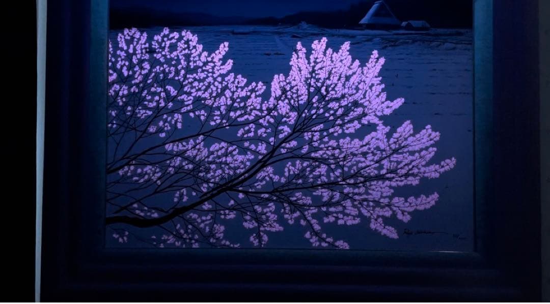 アールグラージュ　桜　アート　絵が変わります