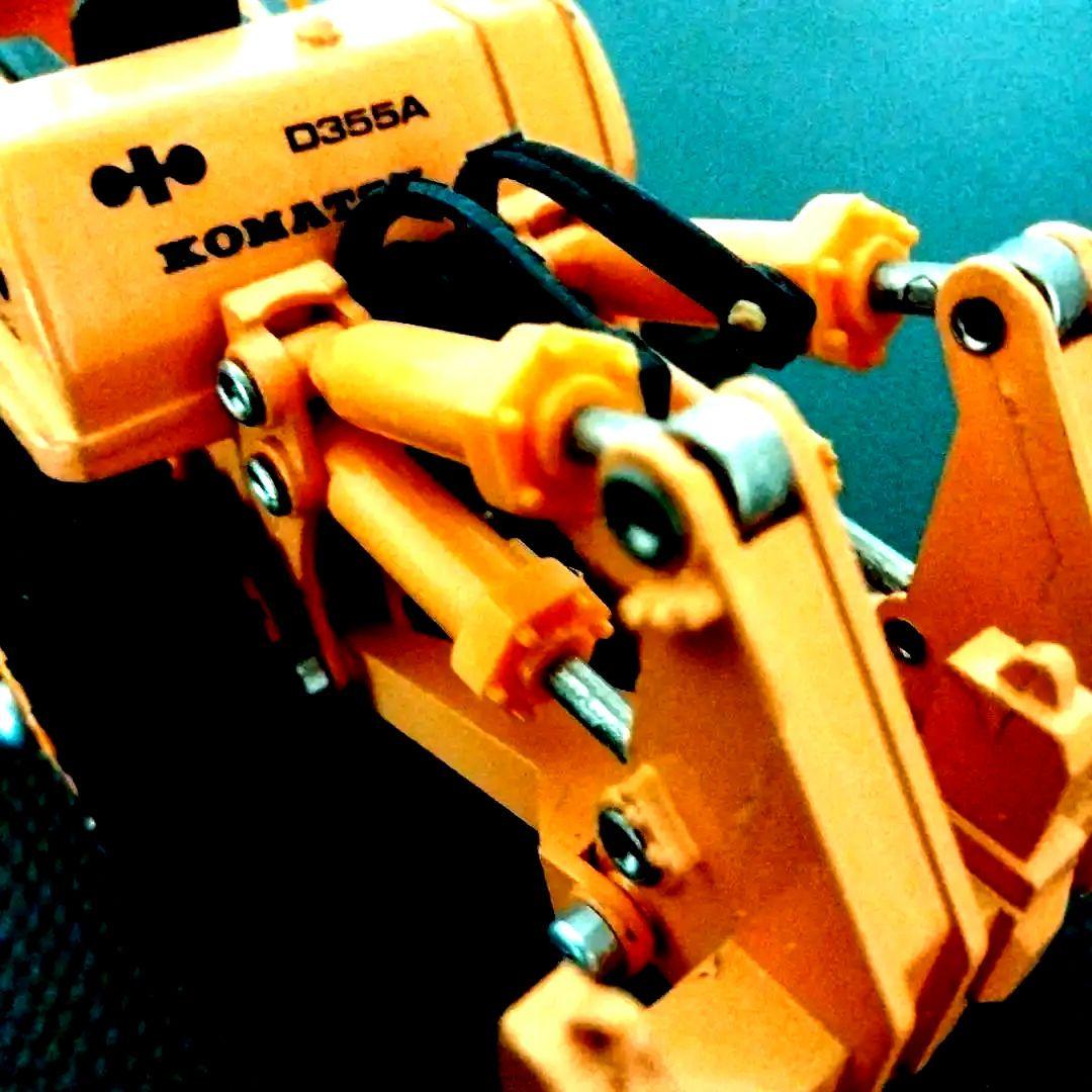 【美品 絶版】ダイヤペット　コマツブルドーザーマルチリッパ付　D355A