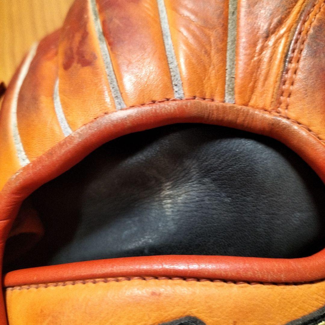 Mizuno 硬式野球グローブ オレンジ 約27cm