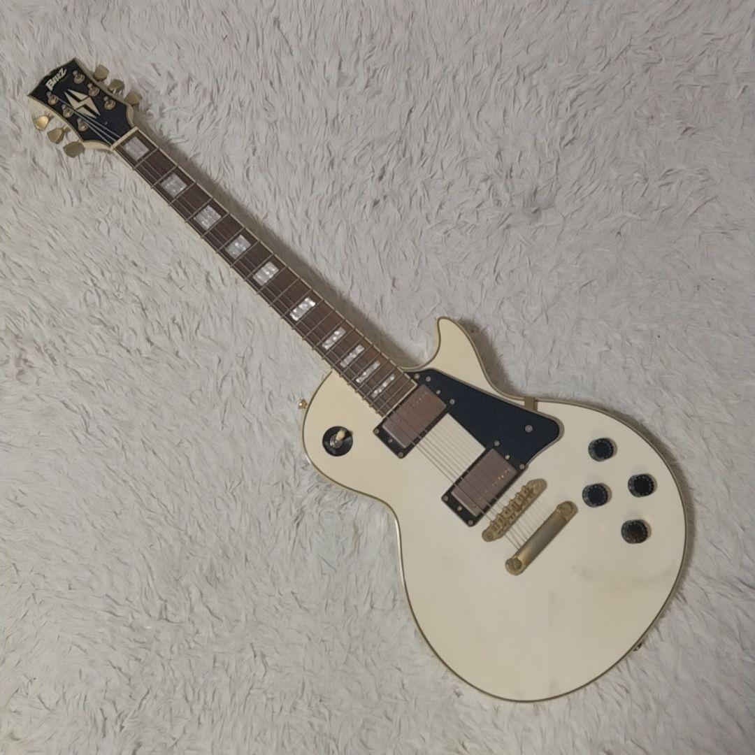 【中古】Blitz　エレキギター　レスポールタイプ　ホワイト　【99】