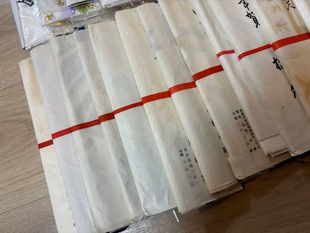 手ぬぐい 手拭い 生地 古布 粗品 昭和レトロ 長期保管品　60枚　まとめて