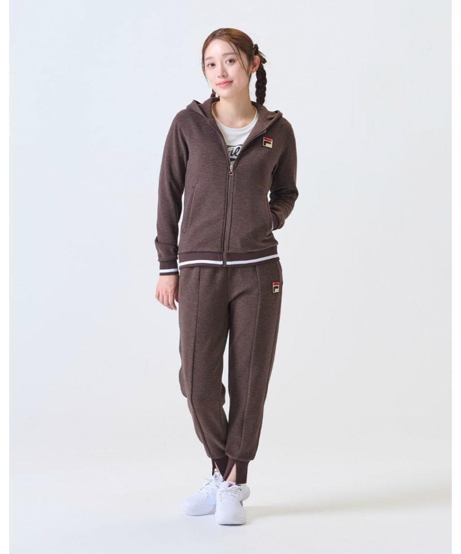 FILA　テニスウェア　レディース　フルジップパーカー　XL【新品】ブラウン