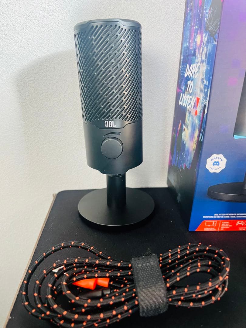 【美品・ポップガード付き】JBL Quantum Stream マイク ブラック
