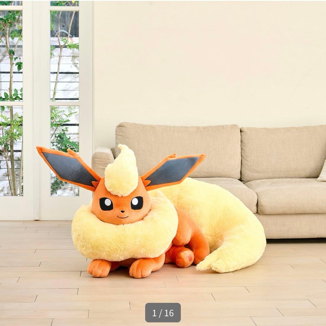ポケモン ぬいぐるみ 等身大ブースター 寝そべり