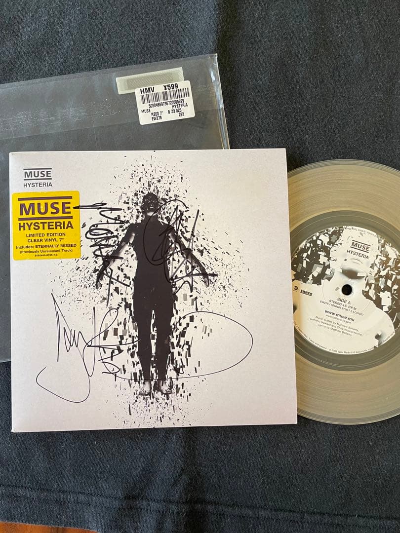 MUSE ミューズ　ヒステリア　サイン　レコード　tシャツ　4点　値引交渉不可