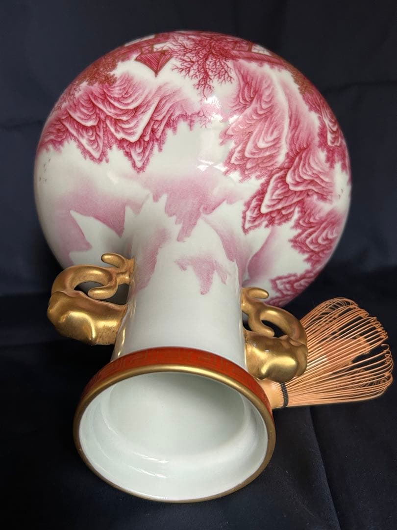 清代　乾隆年製　花器　時代物　中国美術
