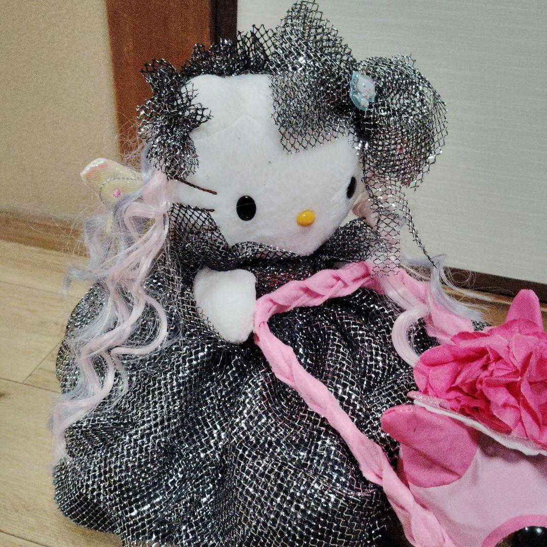 hello Kitty ハローキティ ぬいぐるみ 黒ドレスsanrio ntt