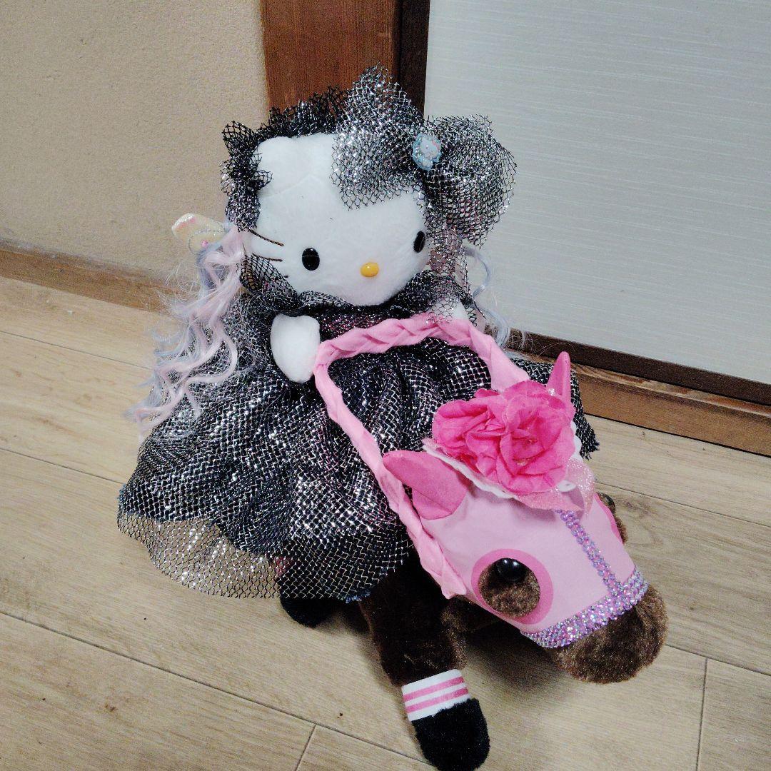 hello Kitty ハローキティ ぬいぐるみ 黒ドレスsanrio ntt