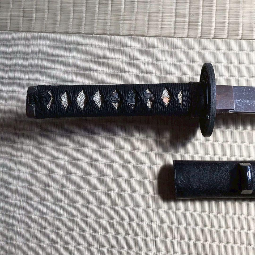 Js8 模造刀 波紋入り刀 刀掛けセット 昭和レトロ 日本刀