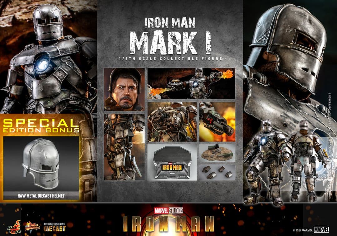 ホットトイズ 1/6アイアンマン・マーク１（ボーナス版）未開封