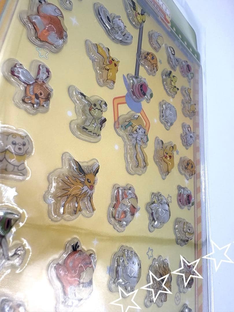 韓国限定　ポケモン バブルステッカー 8枚セット　メタモンシークレットマンション