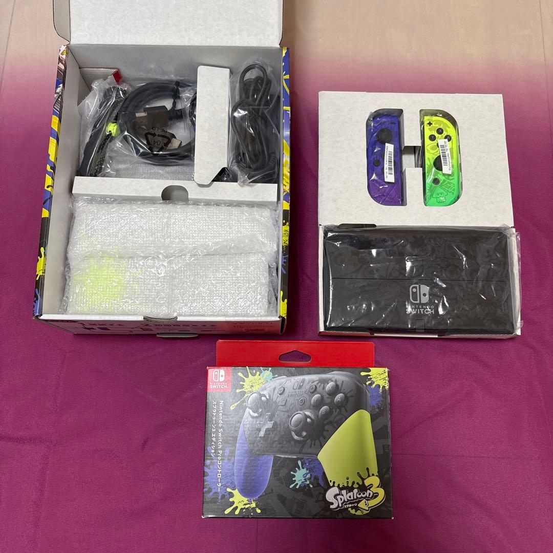 NintendoSwitchスプラトゥーン3モデル スプラ3プロコン付
