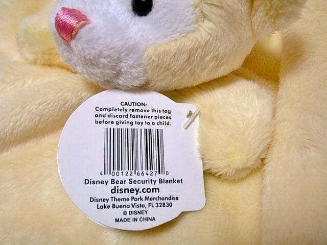 ◆WDW◆イエロー　ダッフィー　タオル　ぬいぐるみ　ガラガラ◆ディズニーベア◆
