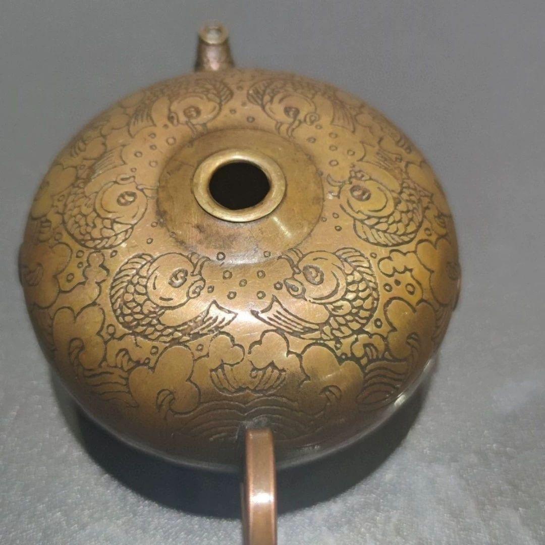 銅 細工 水滴壺 硯滴 文房用品 書道具 文房具 工芸品 置物