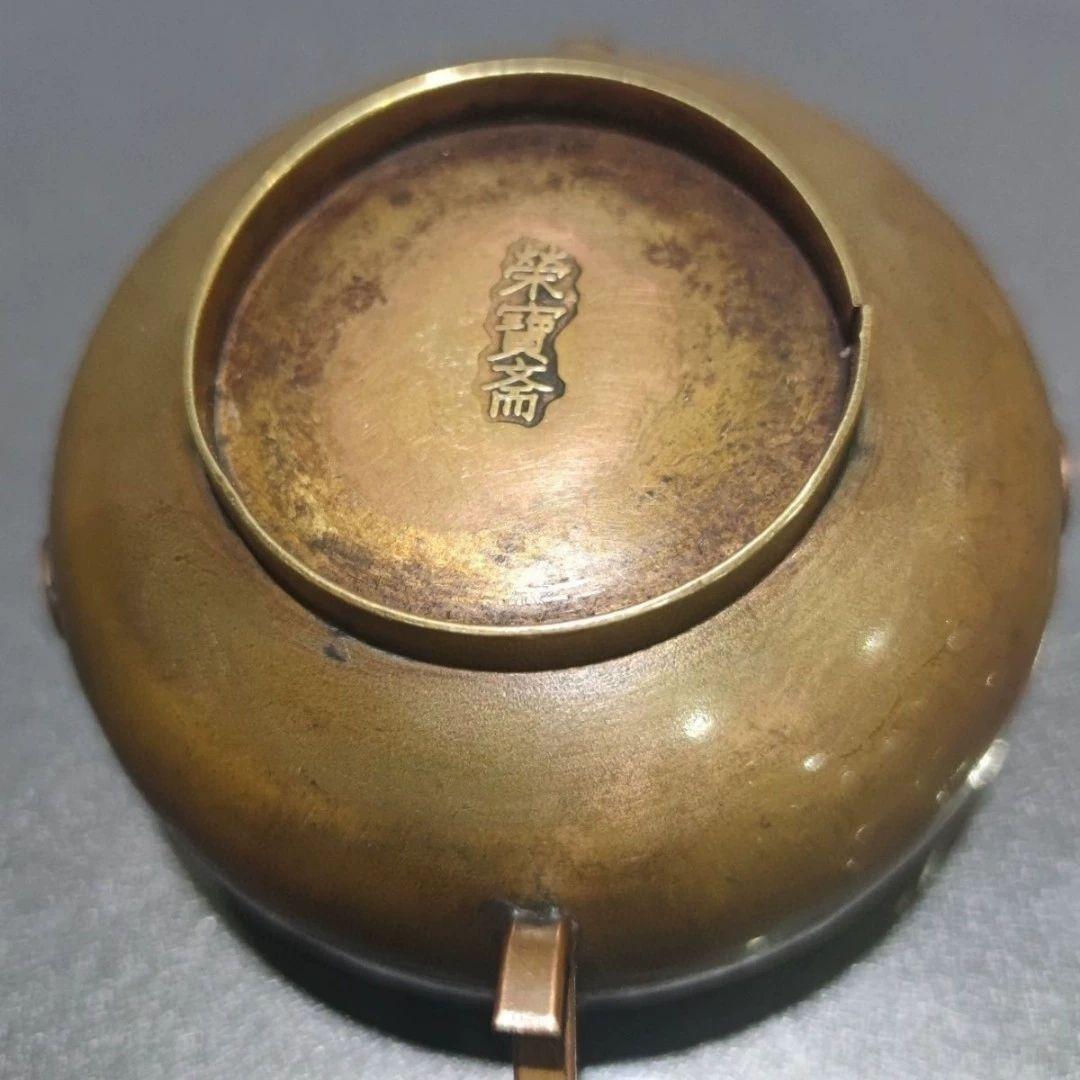 銅 細工 水滴壺 硯滴 文房用品 書道具 文房具 工芸品 置物