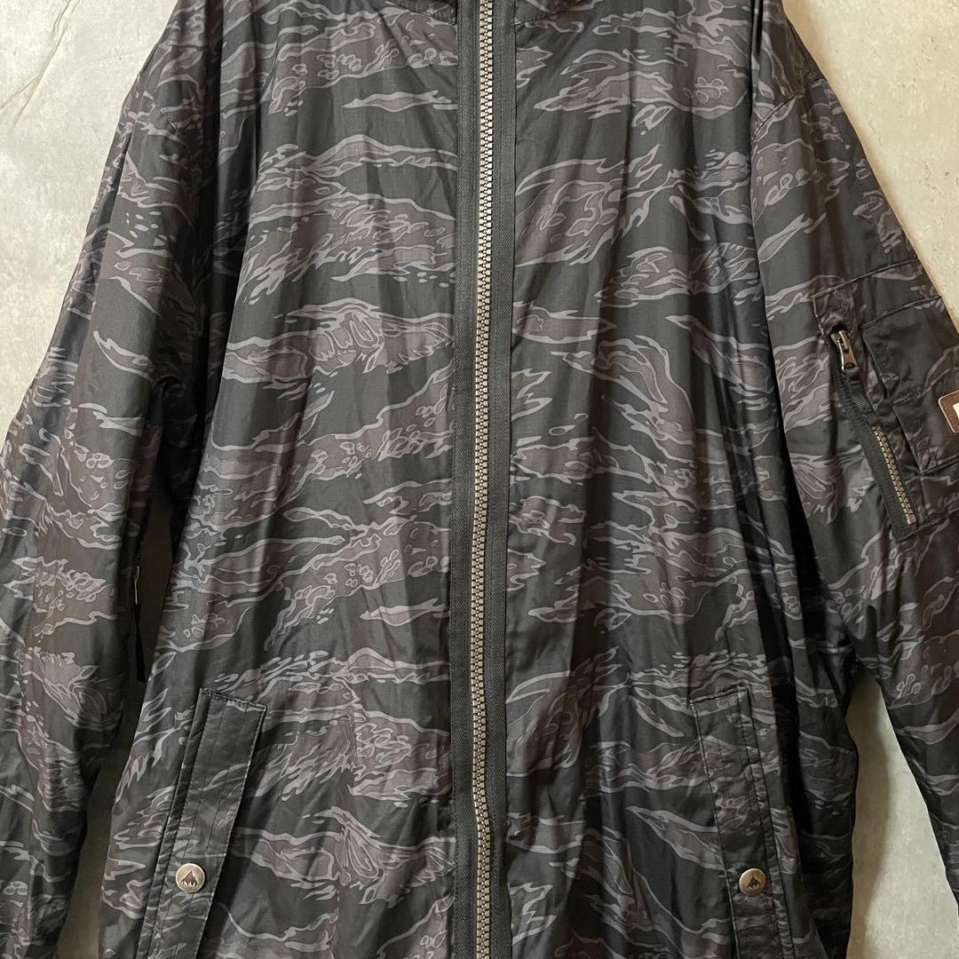 Burtonバートンスキーウェアスノーボードジャケットパーカー黒ブラック迷彩希少
