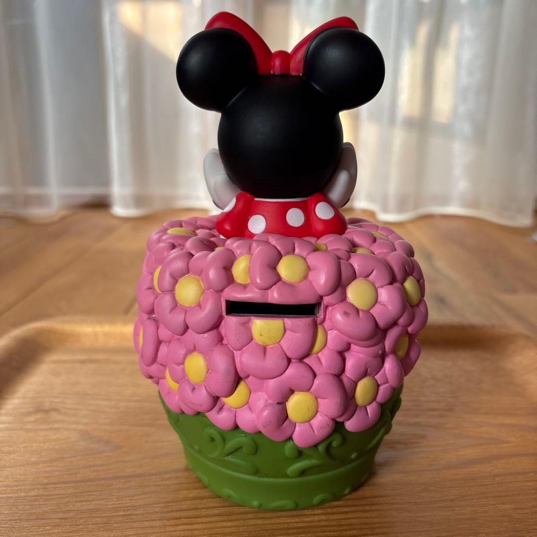 レア！ミニーマウス 花の鉢 貯金箱　ディズニーリゾート