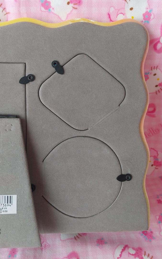 キティ　フォトフレーム　1999年　ダイヤ　ラメ　写真立て　ホワイト