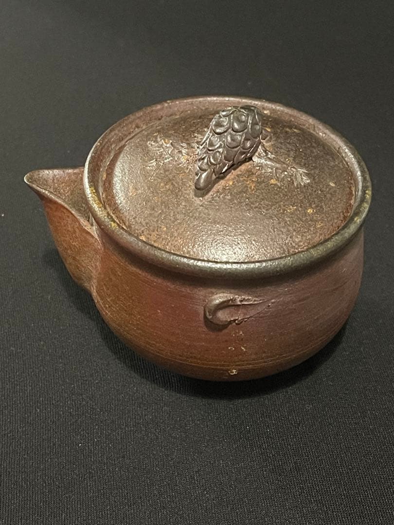 希少 古美術 備前焼　作家 竹村永楽 宝瓶　急須　茶器　茶道具