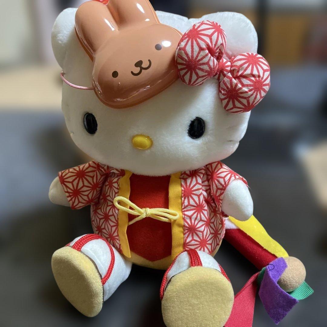 ハローキティ着物、浴衣ぬいぐるみ