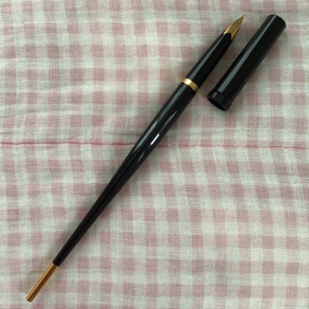 パイロット 14K 14金 万年筆 デスクペン EF 黒 廃盤