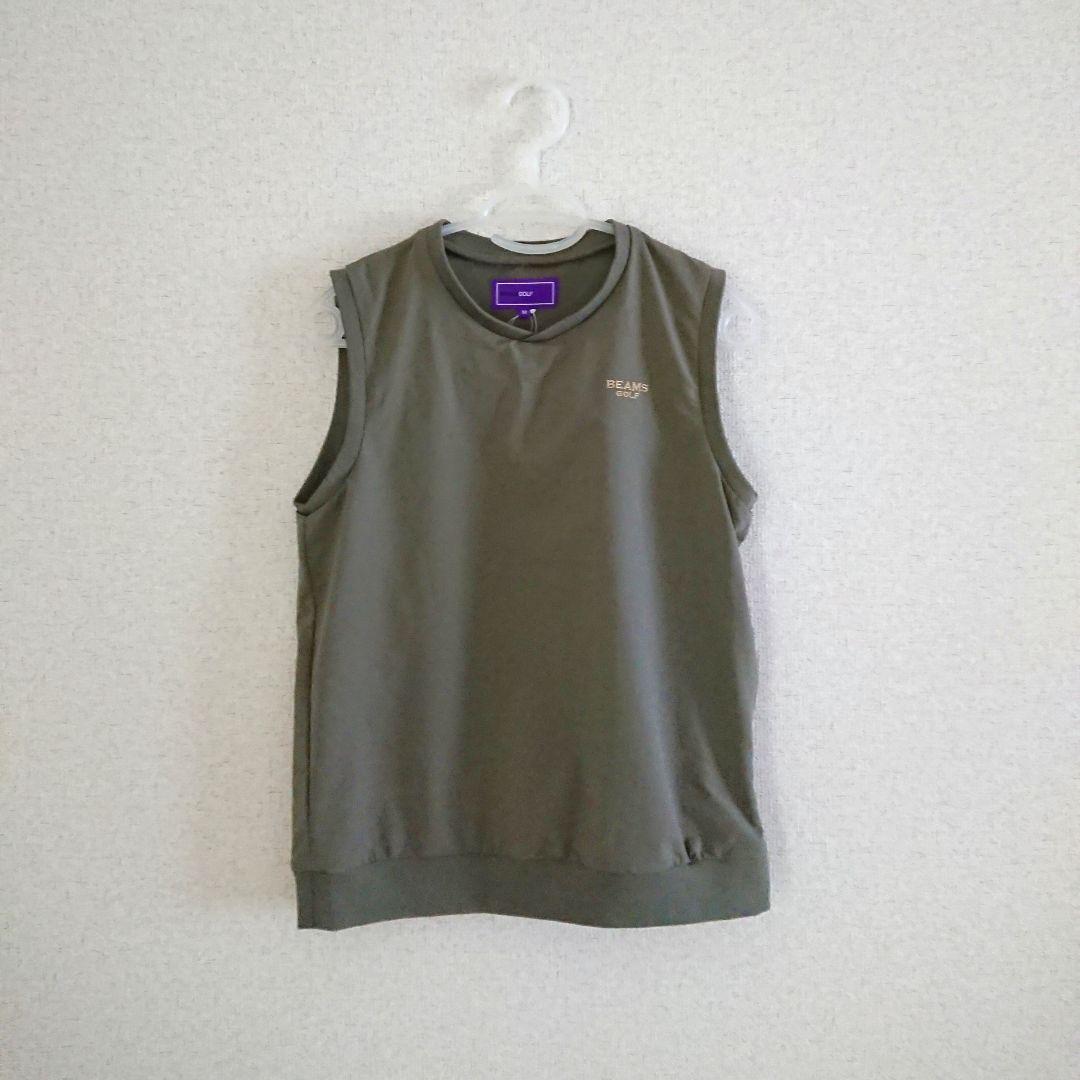 BEAMSP GOLE URPLE LABEL・ストレッチ クロスVネックベスト