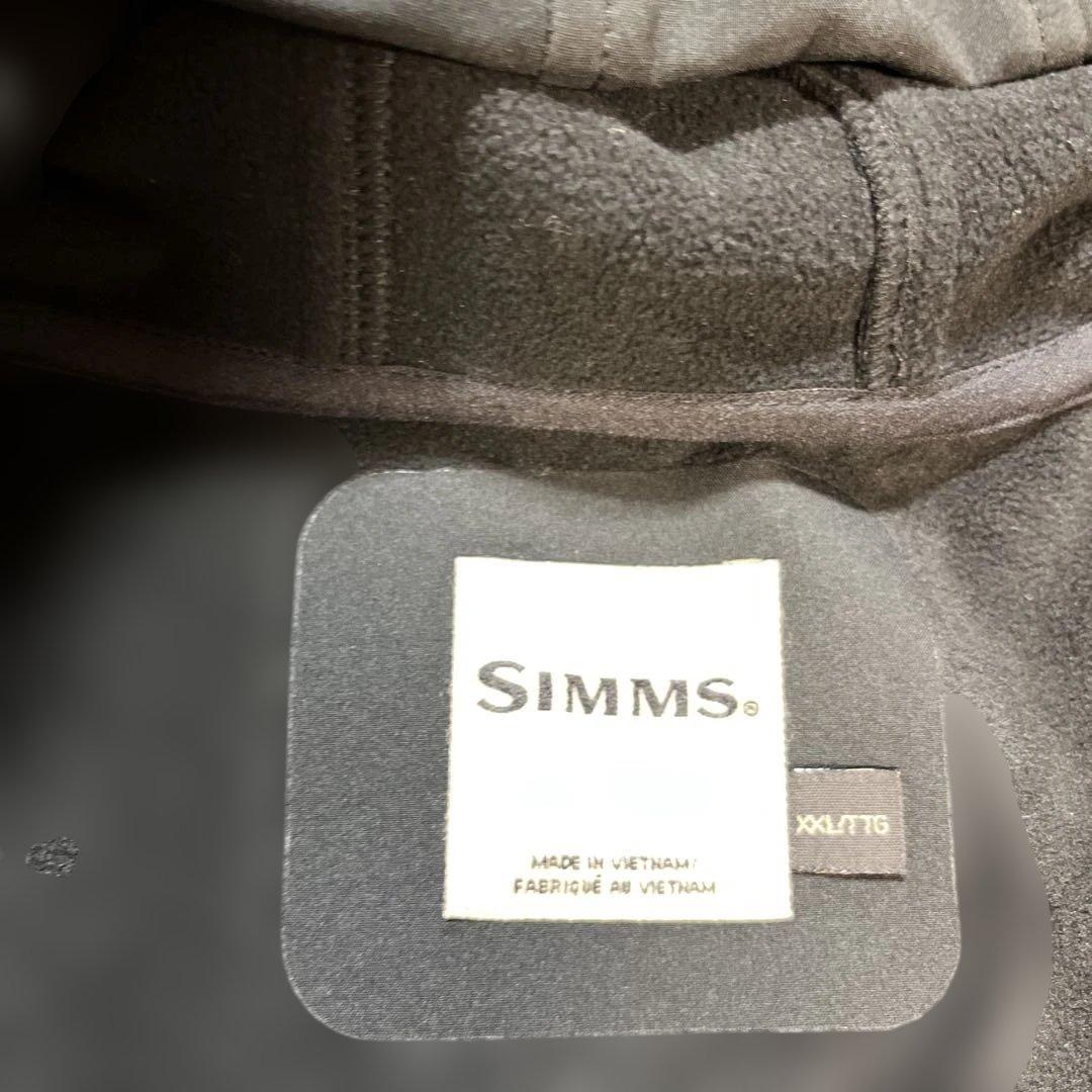 SIMMS フード付きジャケット ブラック 裏起毛　大きいサイズ　3L