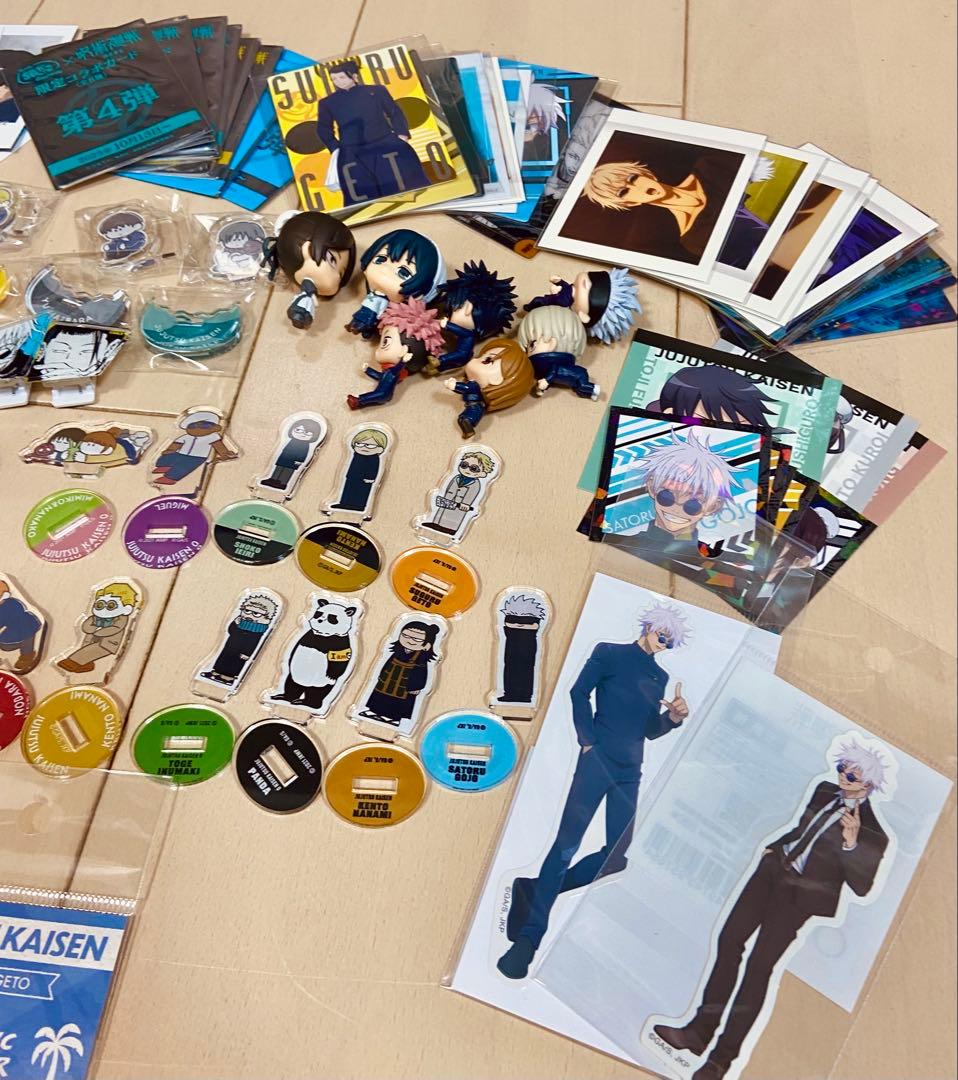呪術廻戦 五条悟 夏油傑 他。まとめ売り 缶バッジ アクリルスタンド 約200点