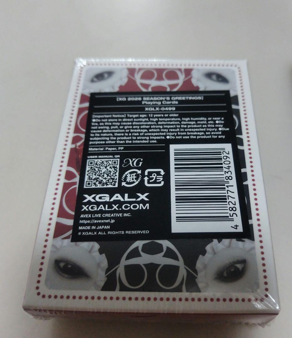 XG 2026 GREETINGS　Playing Card　トランプ　公式