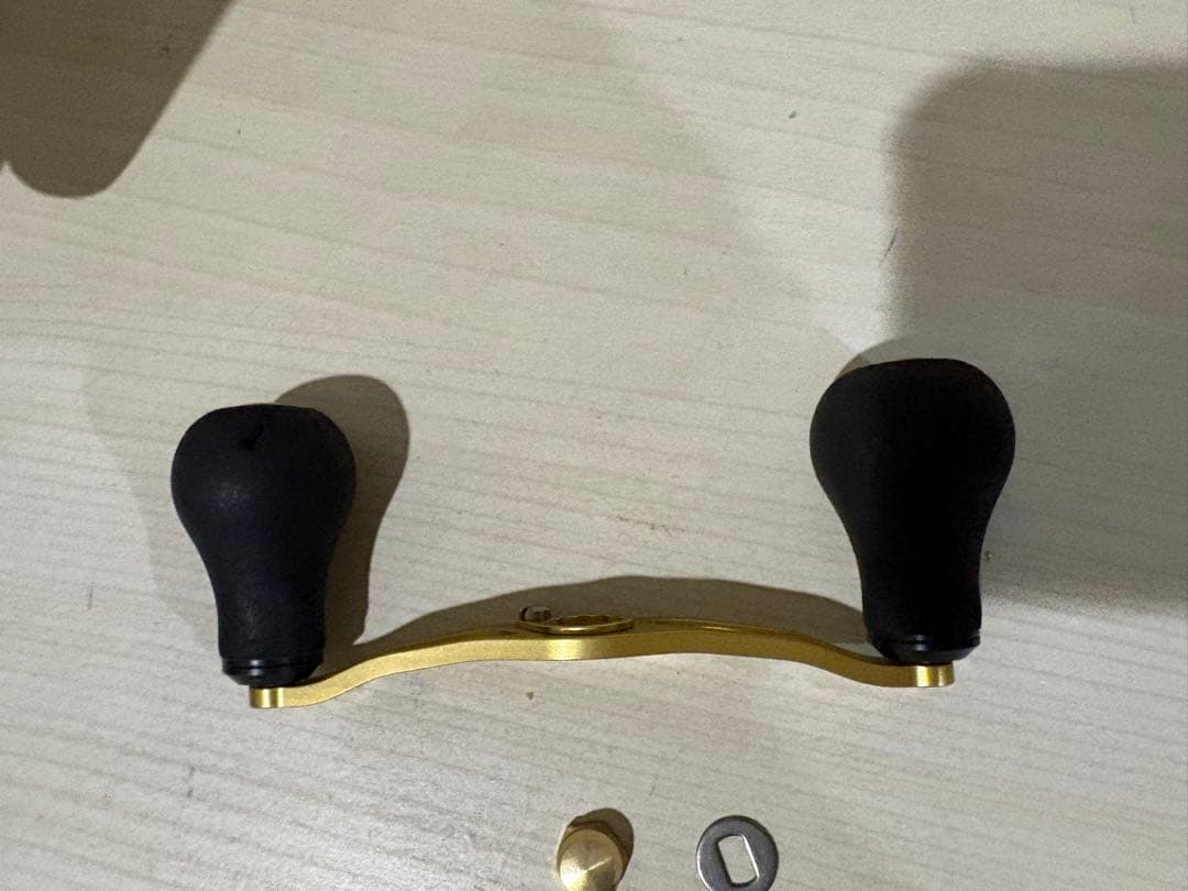 ★☆アベイル製 オフセットジュラルミンハンドル ゴールド　96mm シマノ用