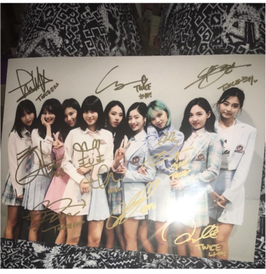 twice サイン 直筆　写真　セット