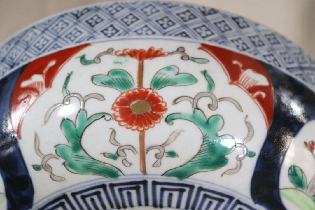 江戸　伊万里錦絵大鉢2種4点　共箱　送料込み250518