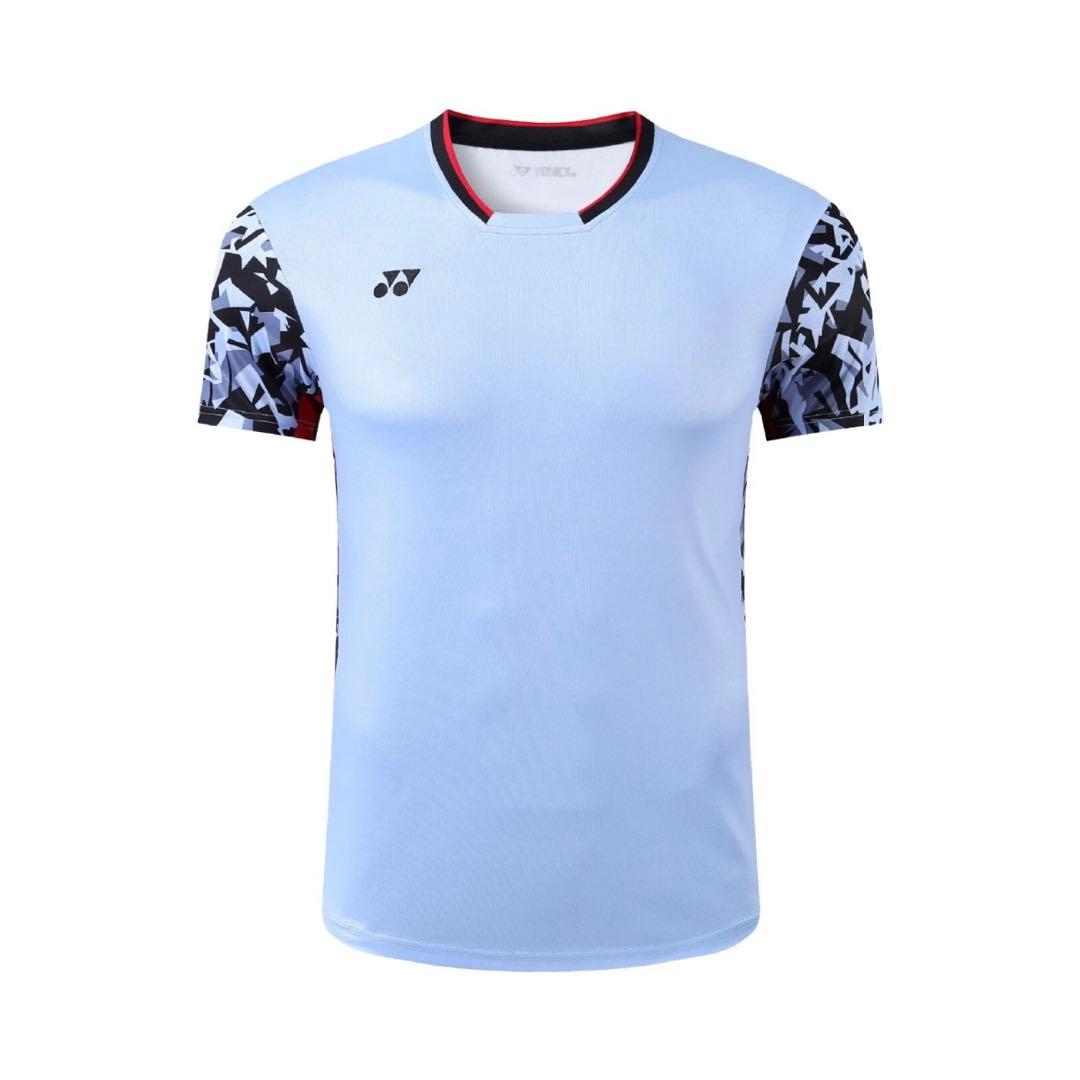 ヨネックスYONEX バド＆テニスゲームシャツ　新品　サイズLライトブルー