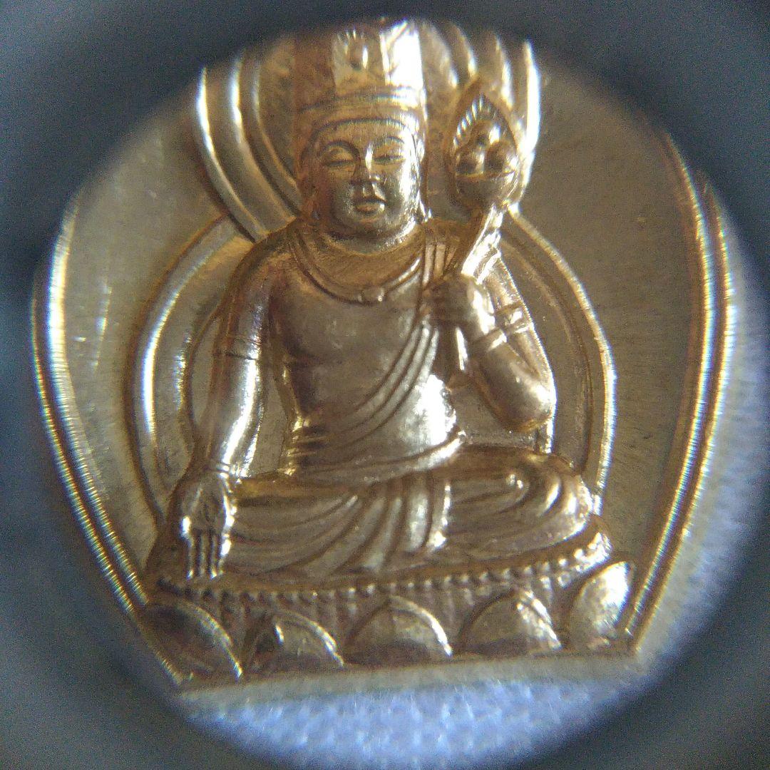 K18。K24。虚空蔵菩薩。18金。純金。ペンダント。仏像。仏教。中古。5.3g