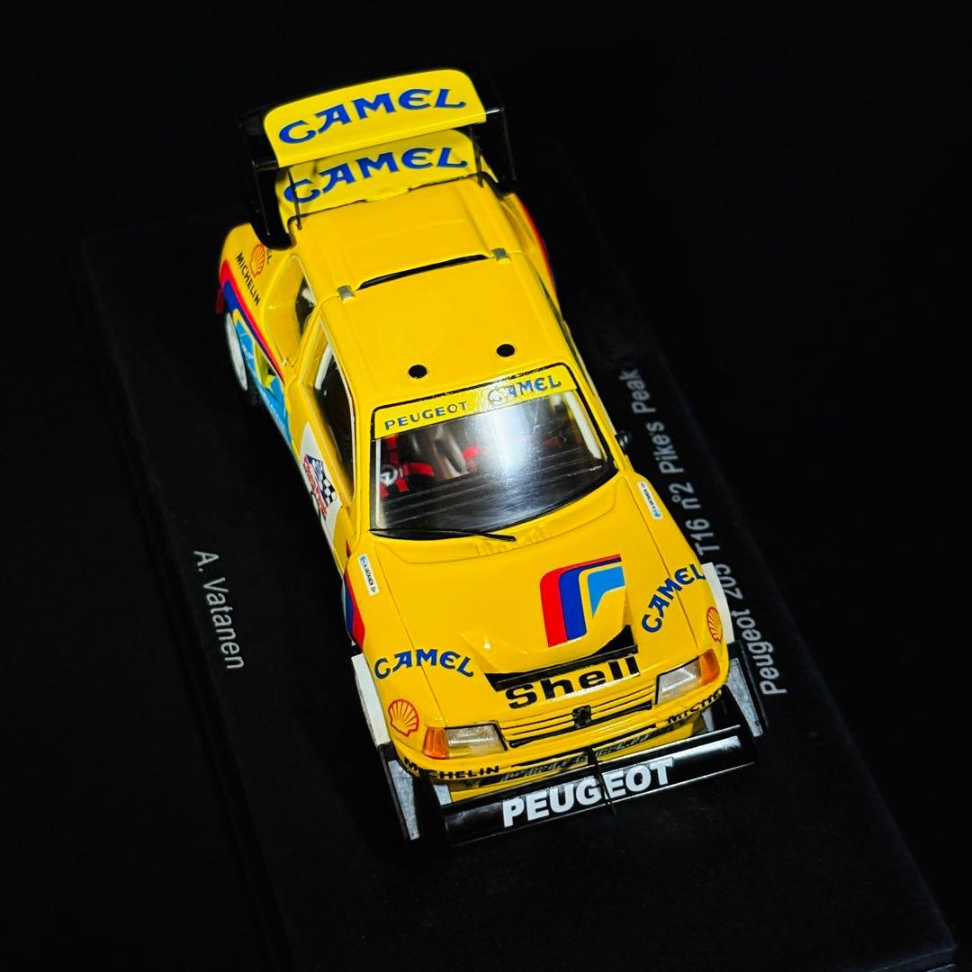 デカール加工品 1/43 Spark プジョー 205 T16 パイクスピーク