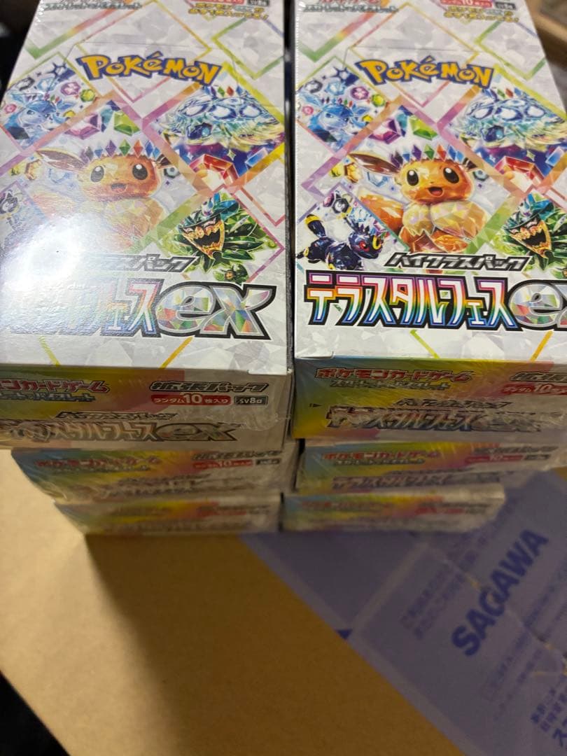 ポケモンカードゲーム テラスタルフェスex　6boxシュリンク付き　ポケカ