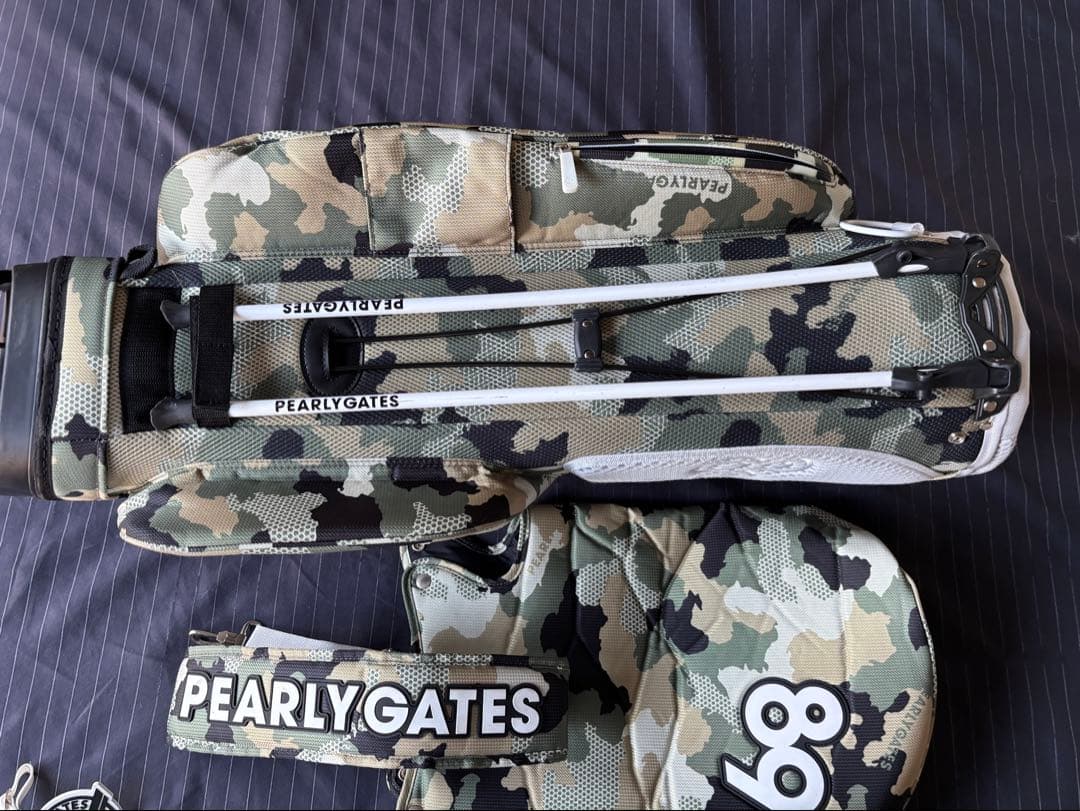 PEARLY GATES PGM4G 迷彩キャディバッグ 68インチ