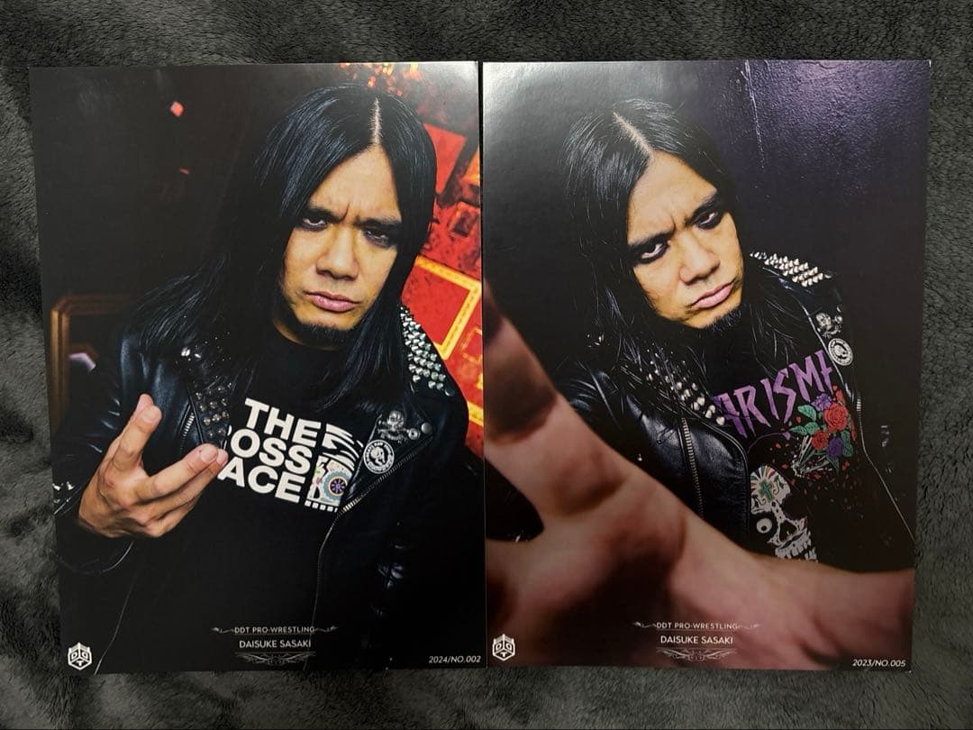 DDT DAMNATION T.A 佐々木大輔選手 ポートレートセット サイン有