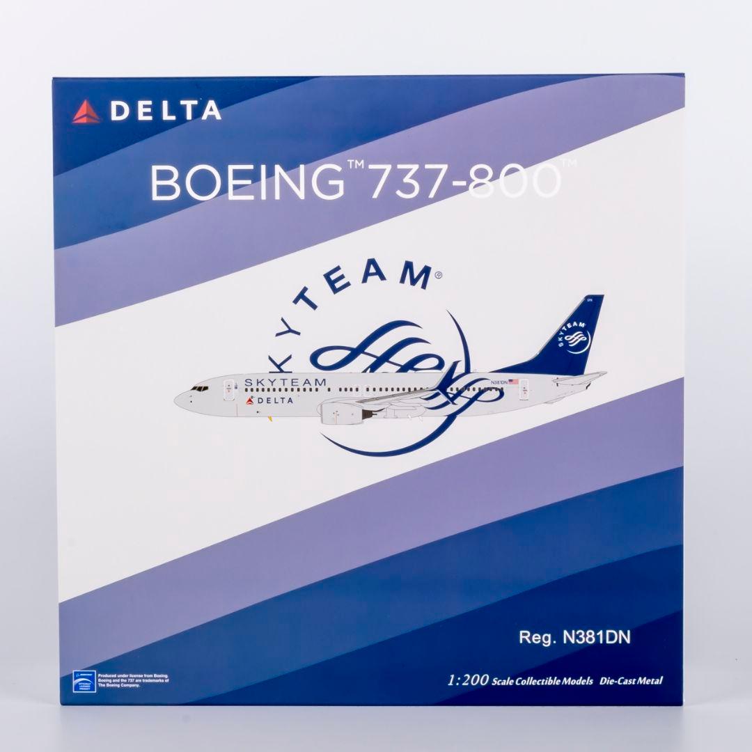 デルタ航空 737-800 スカイチーム塗装 N381DN 1/200