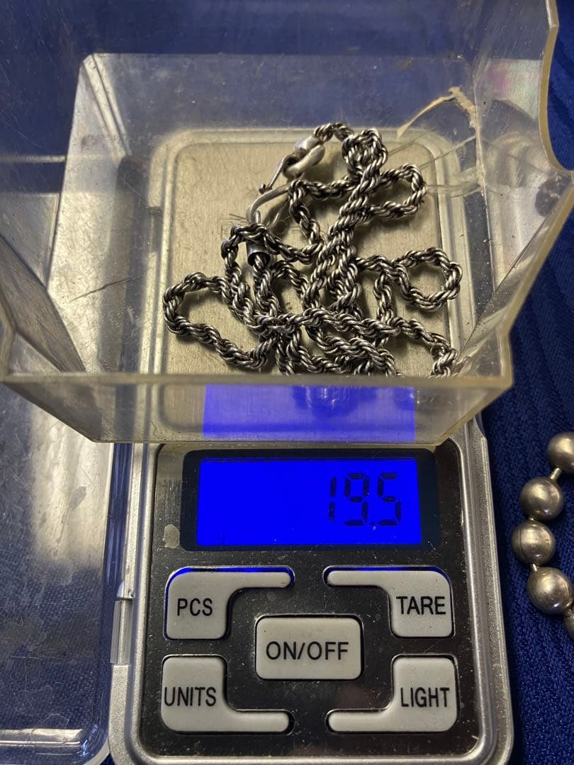 銀細工用部品　シルバー925アクセサリー102.8g 銀キャップ