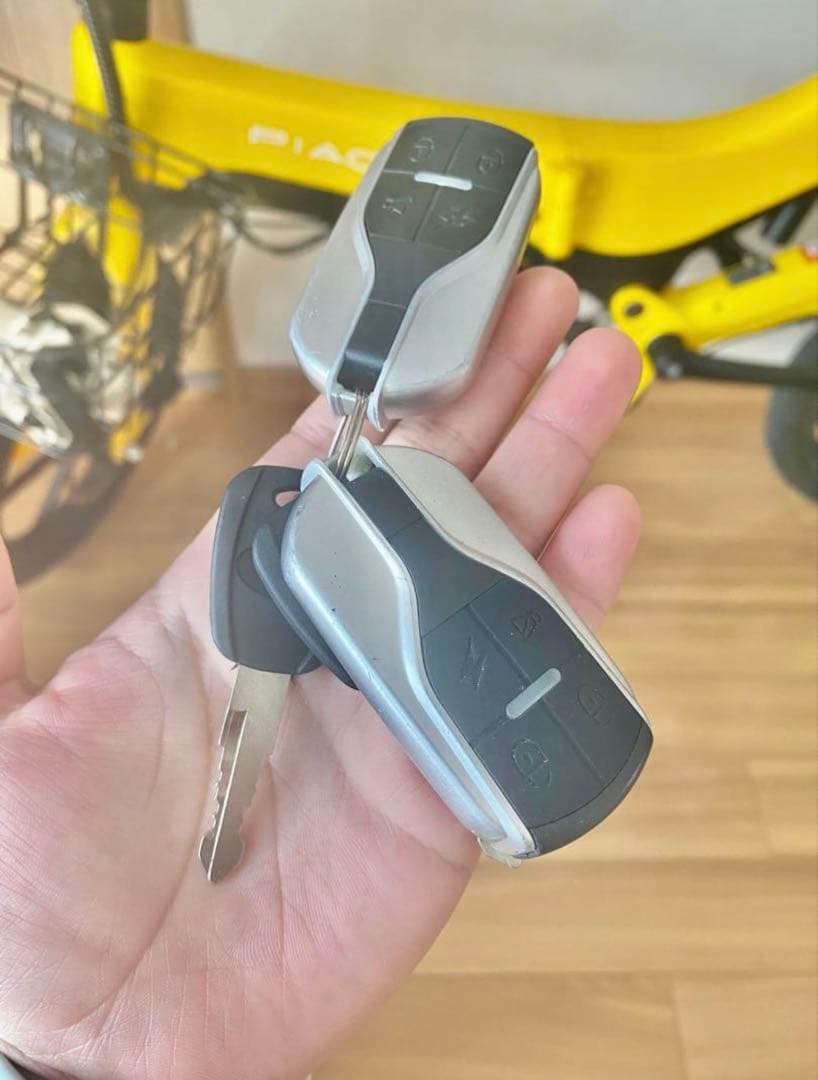 (Sandi)電動アシスト自転車 黄色 小型タイヤ