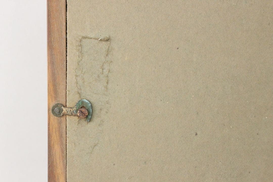 No4650扁額装　頼聿庵(春嶂) 二字書　紙本　書画　書道　古美術　送料無料