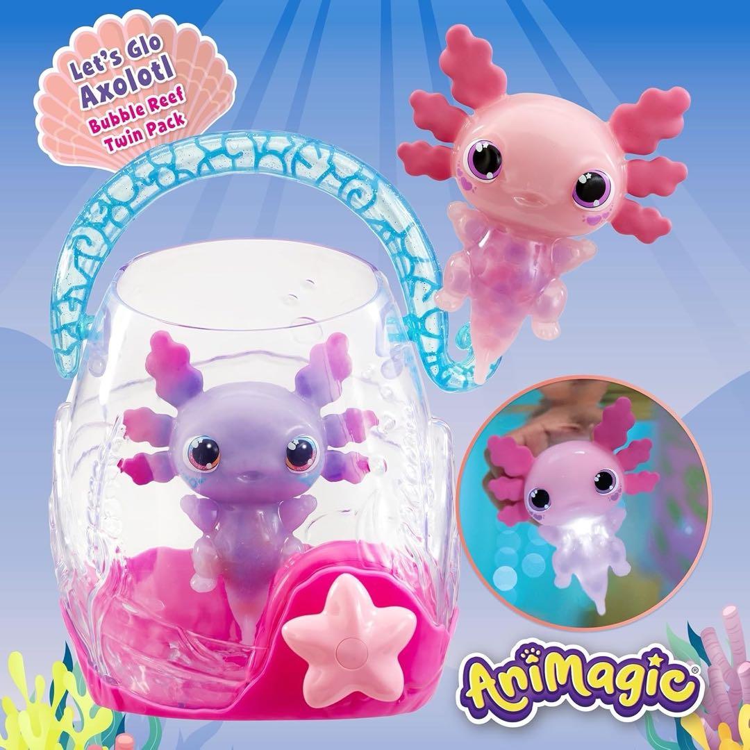 Let's Glo Axolotl Aquarium バブル水族館